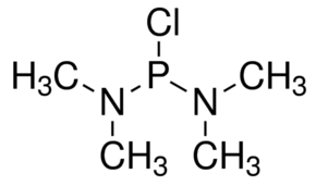 Bis(dimethylamino)chlorophosphine - CAS:3348-44-5 - Chlorobis(dimethylamino)phosphine, Phosphorodiamidous chloride, tetramethyl-, Tetramethyldiaminochlorophosphine, P(NMe2)2Cl